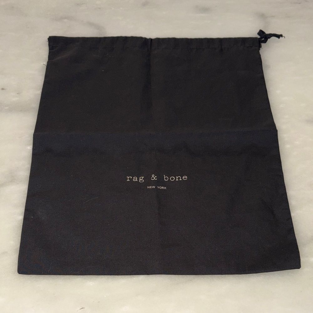 Rag & Bone Black Drawstring Dust Bag Handbag Shoe Cover